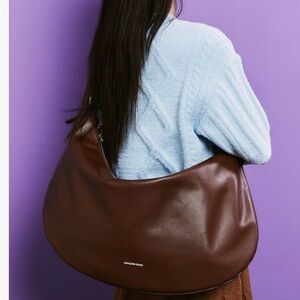Brown Faux Leather Bag